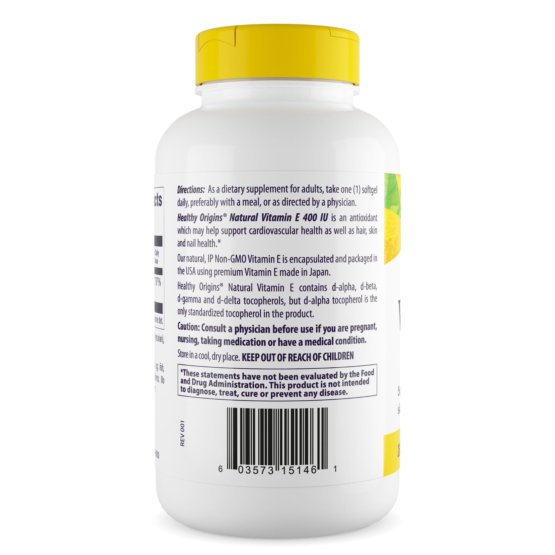 E-400 (Mixed Tocopherols) 360 Softgels by Healthy Origins best price