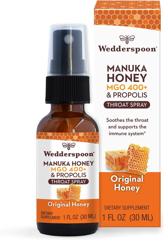 Propolis & Manuka Honey Throat Spray 1 Oz by Wedderspoon