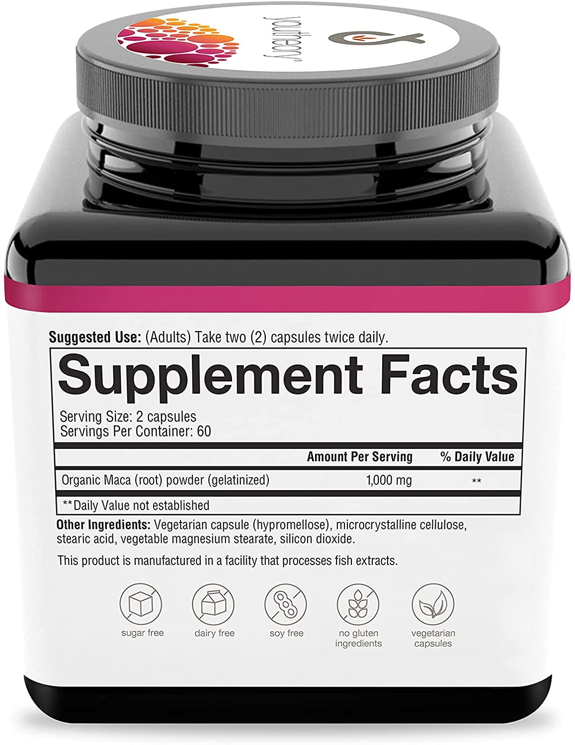 Women's Maca Root - 120 Vegetarian Capsules by youtheory