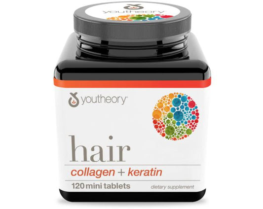 Hair Collagen + Keratin - 120 Mini Tablets by youtheory