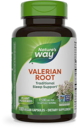 Valerian Root 1,590 mg 100 Vegan Capsules by Nature's Way