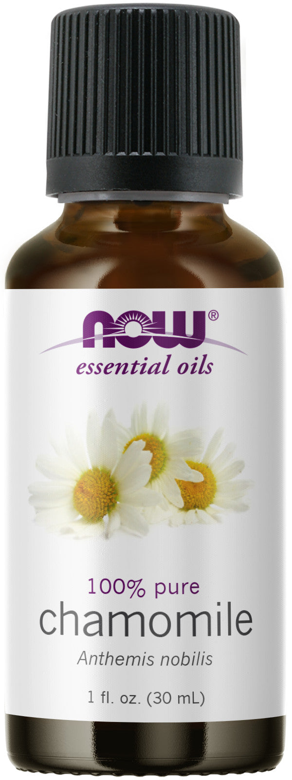 NOW Essential Oils, Chamomile Oil, Delightful Aromatherapy Scent, Steam Distilled, 100% Pure, Vegan, Child Resistant Cap, 1-Ounce