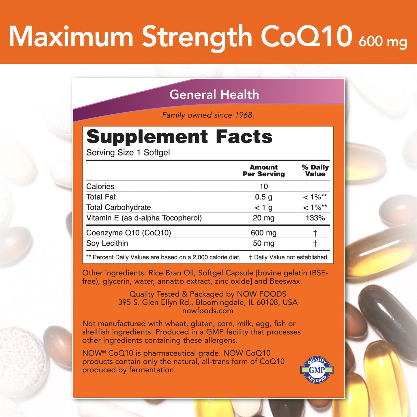 CoQ10 600 mg 60 Softgels