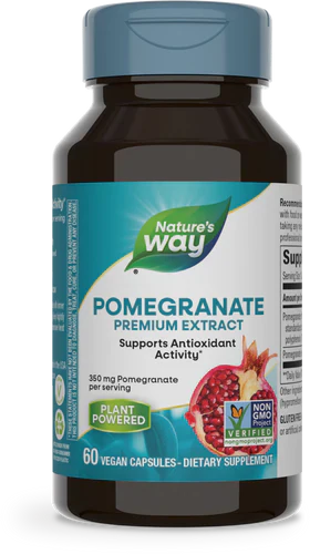 Pomegranate Standardized 60 Vegetarian Capsules by Nature's Way