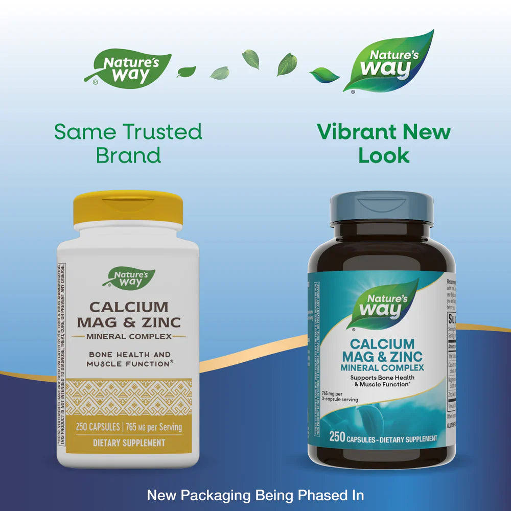 Calcium Mag & Zinc Mineral Complex 250 Capsules by Nature's Way