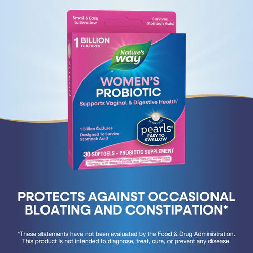 Probiotic Pearls Women's Vaginal & Digestive Health 30 Once Daily Softgels