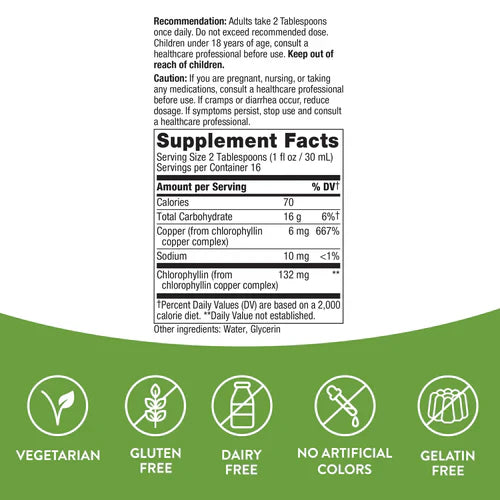Chlorofresh Liquid Chlorophyll Unflavored 16 fl oz (473.1 ml) by Nature's Way