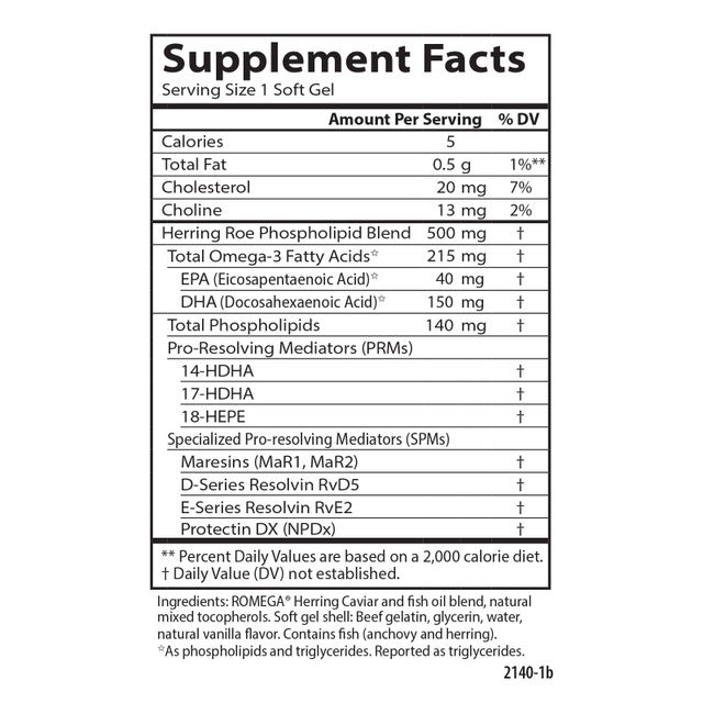 Caviar SPMs 60 Softgels by Carlson Laboratories