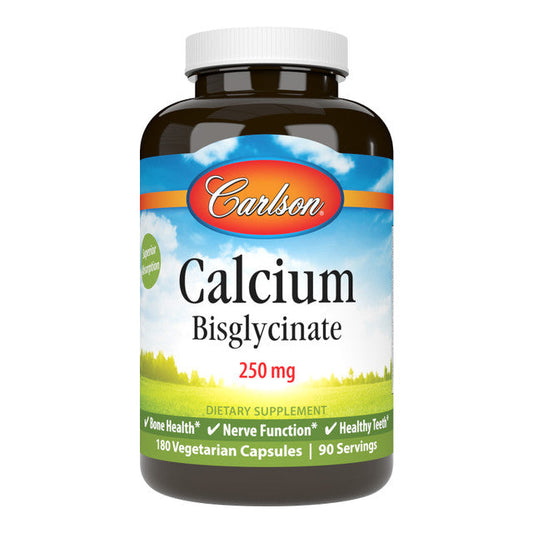 Calcium Bisglycinate 180 Capsules by Carlson Laboratories