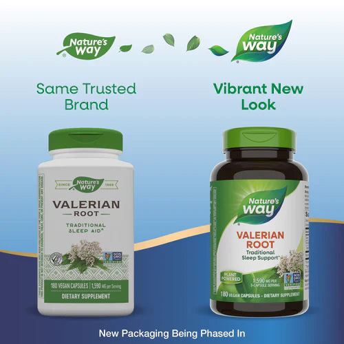 Valerian Root, 1,590 mg, 180 Vegan Capsules (530 mg per Capsule) by Nature's Way
