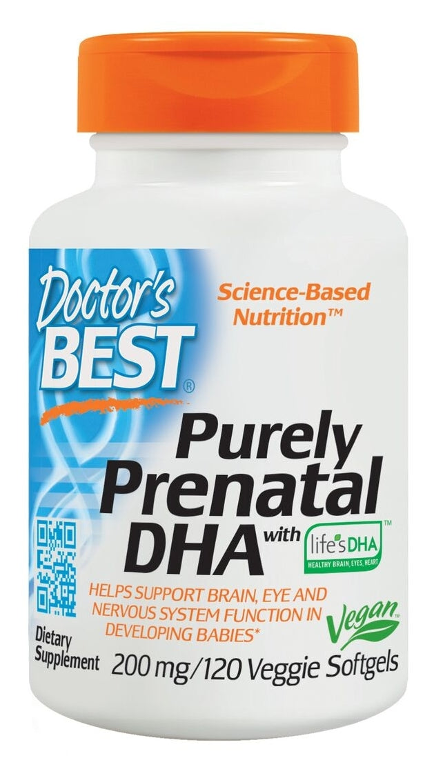 Purely Prenatal DHA with Life's DHA 200 mg 120 Veggie Softgels