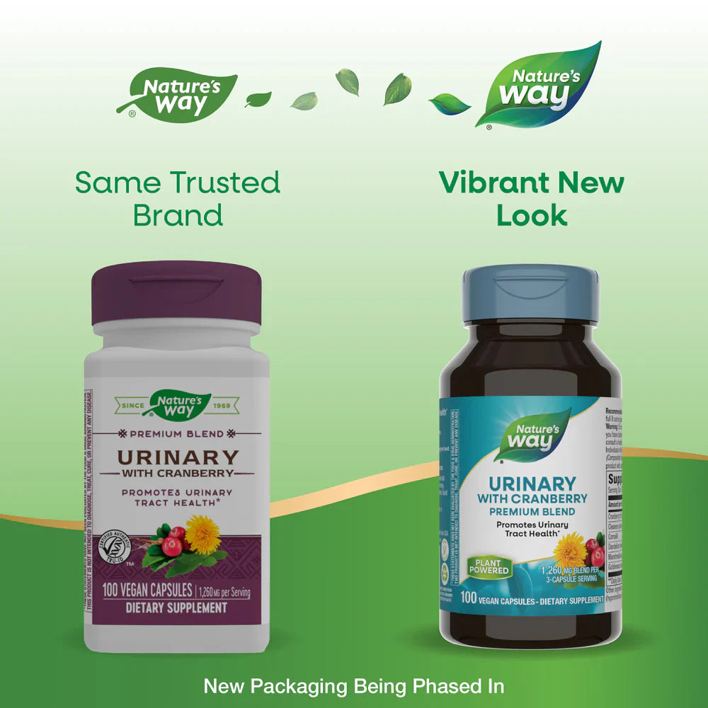 Urinary with Cranberry 420 mg 100 Vegetarian Capsules by Nature's Way