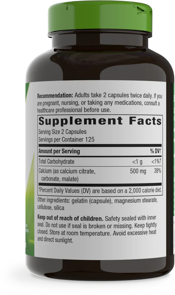 Calcium Citrate 250 Capsules by Nature's Way