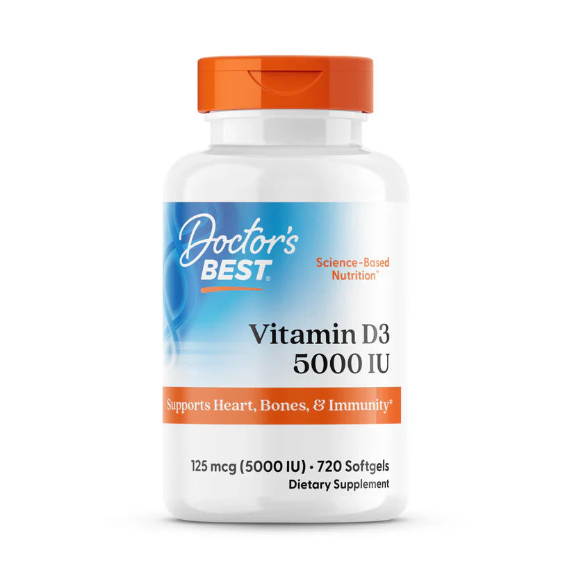 Vitamin D3 125 mcg (5000 IU) 720 Softgels