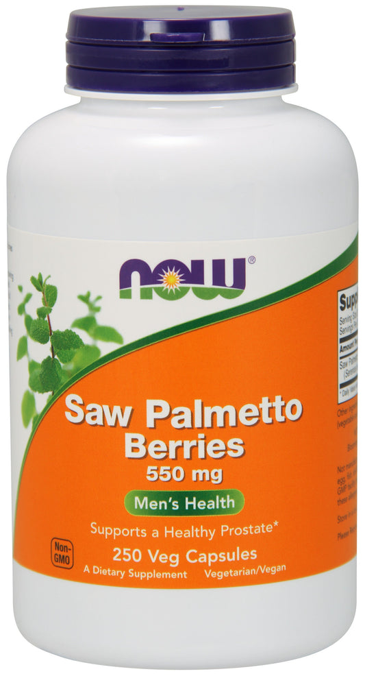 Saw Palmetto Berries 550 mg 250 Veg Capsules