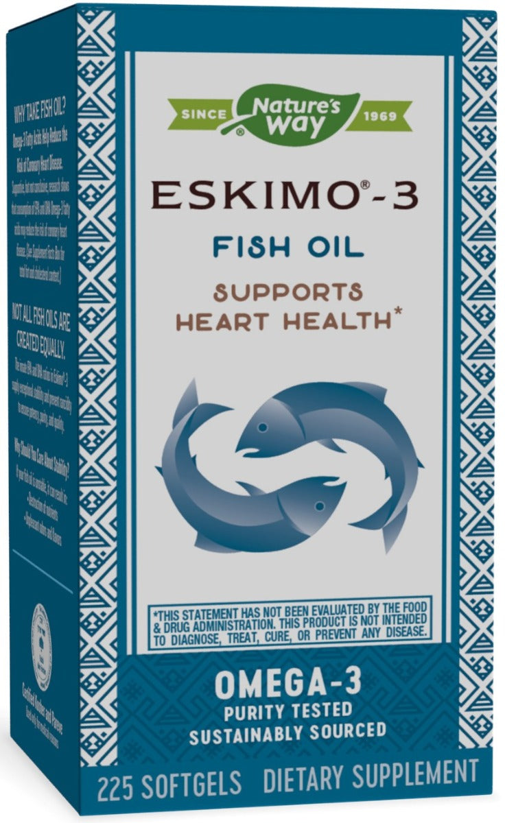 Eskimo-3 Pure Stable Fish Oil 225 Softgels