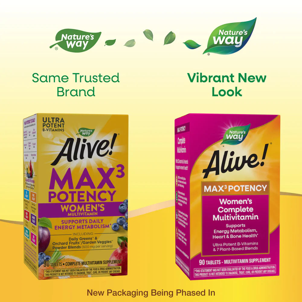 Alive! Max3 Daily Women's Multi Max Potency 90 Tablets