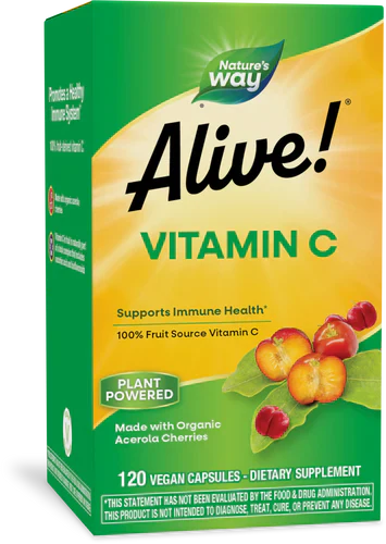 Alive! Vitamin C 120 Vegetarian Capsules