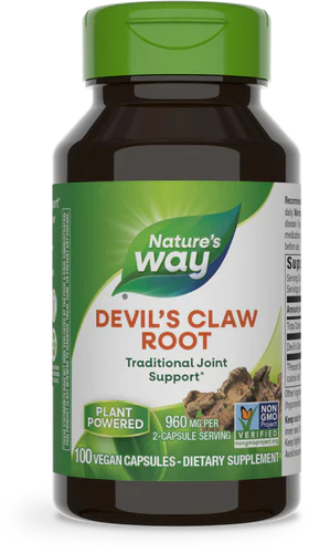 Devil's Claw Secondary Root 480 mg 100 Vegetarian Capsules