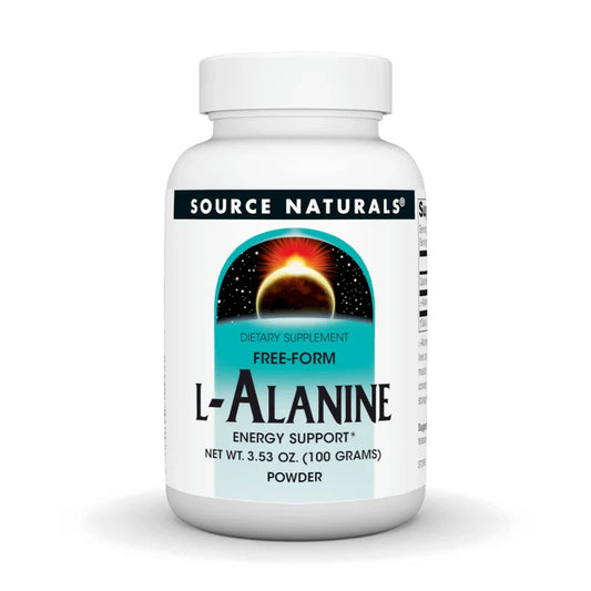 Free Form L-Alanine Powder, 3.53 oz (100 gr) by Source Naturals