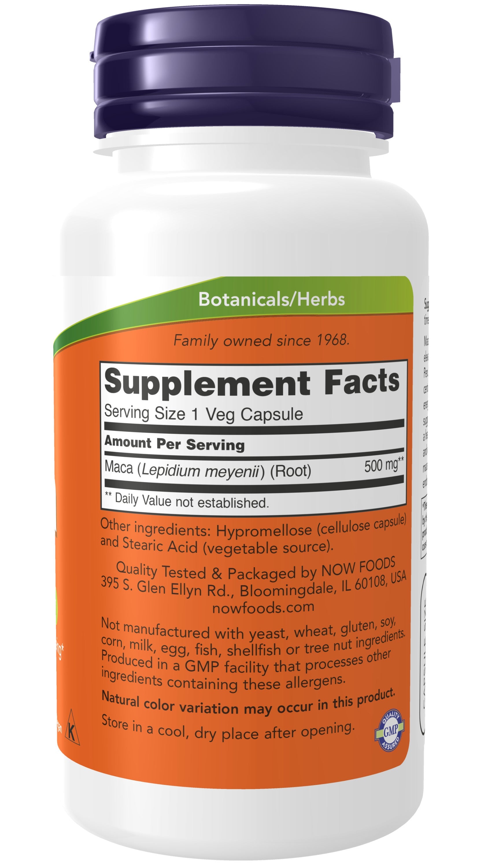 Maca 500 mg 100 Veg Capsules