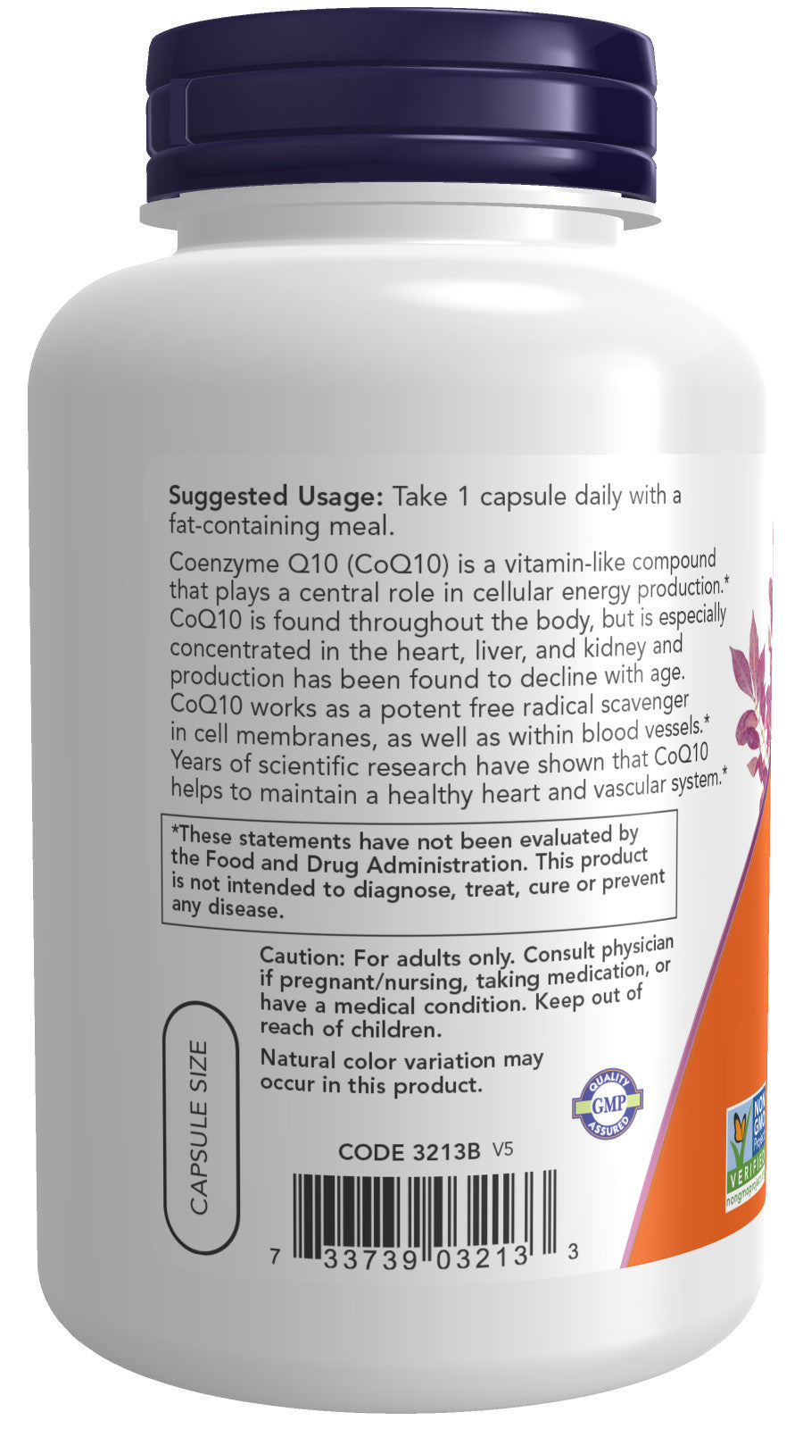 CoQ10 100 mg With Hawthorn Berry 180 Veg Capsules | By Now Foods - Best Price