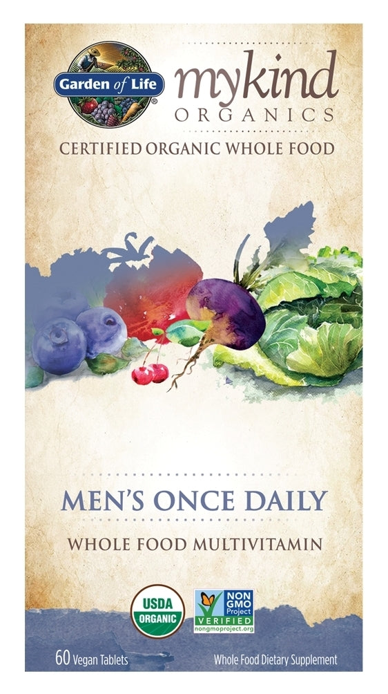 mykind Organics Men's Once Daily 60 Vegan Tablets