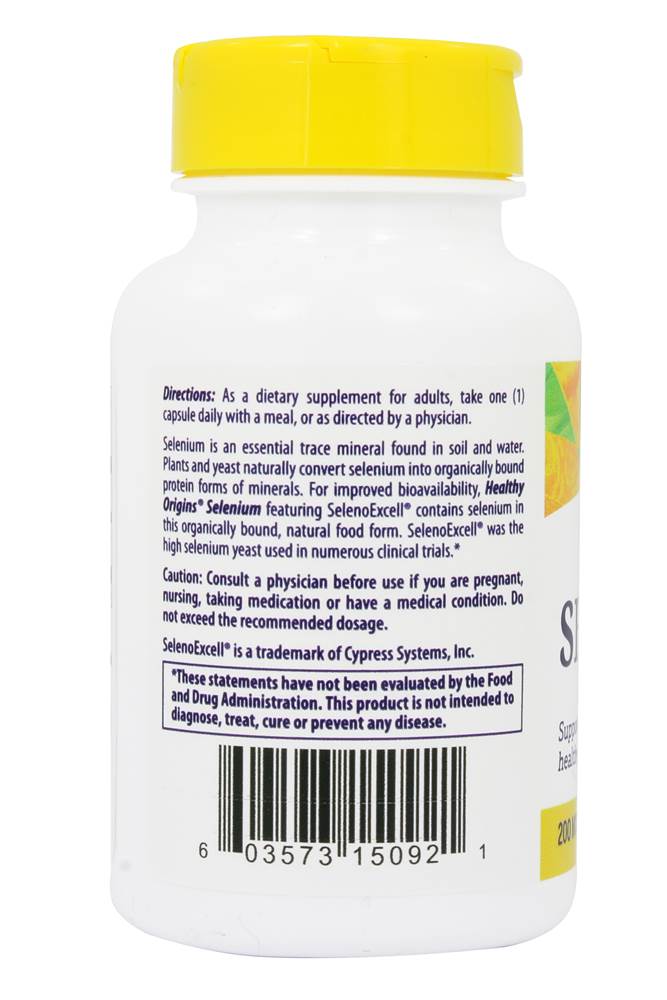 Seleno Excell Selenium 200 mcg 180 Capsules by Healthy Origins best price