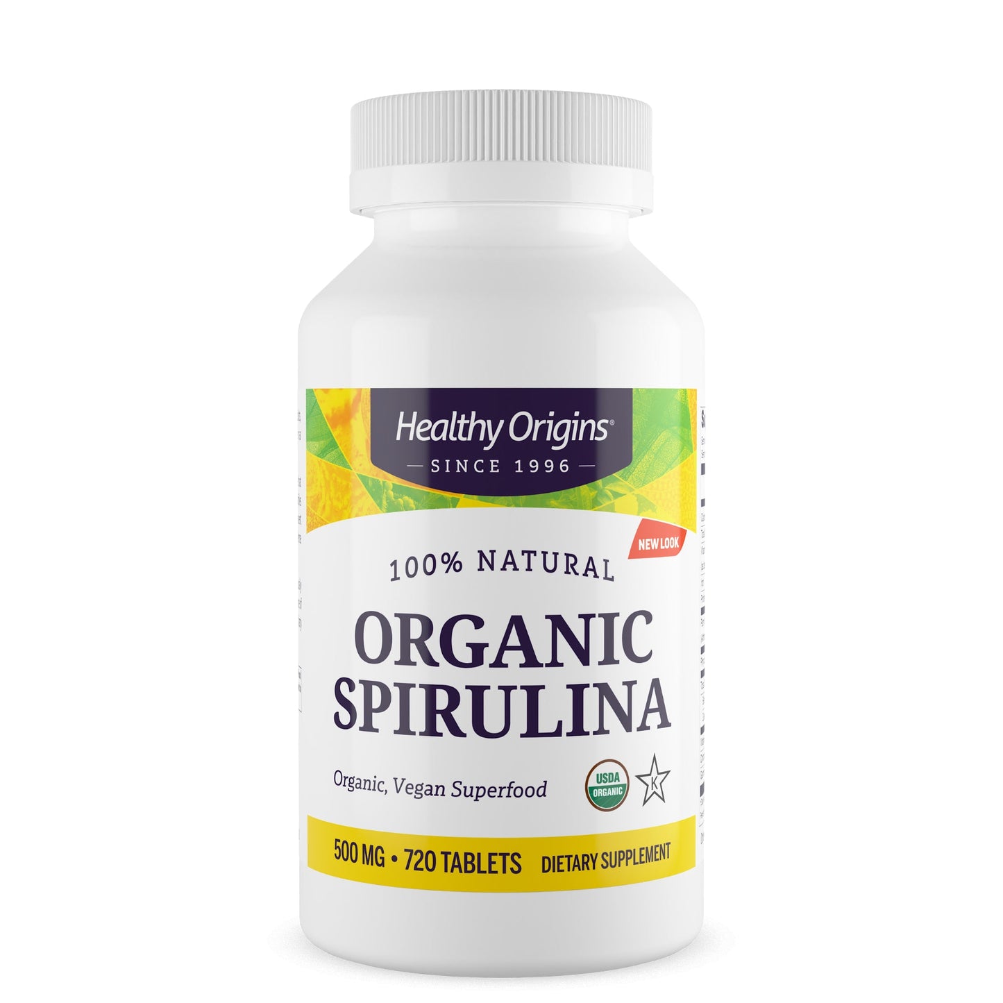 Organic Spirulina 500 mg 720 Tablets by Healthy Origins best price