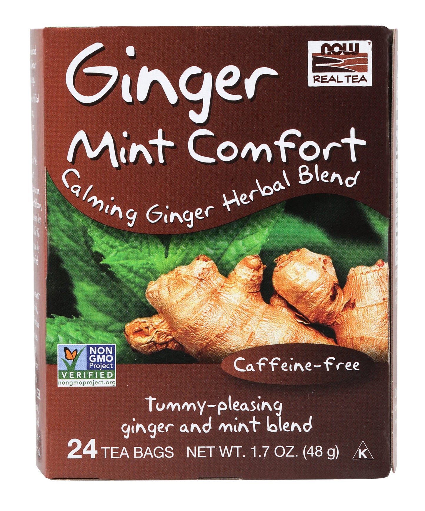 NOW Foods, Ginger Mint Comfort Tea 24 Tea Bags