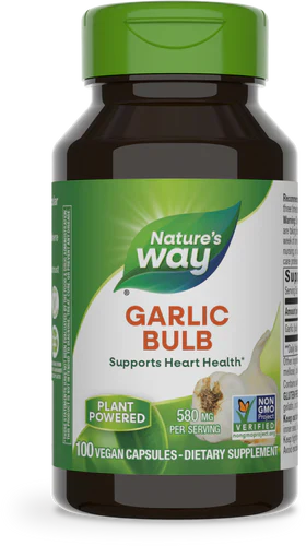 Garlic Bulb 580 mg 100 Vegetarian Capsules by Nature's Way