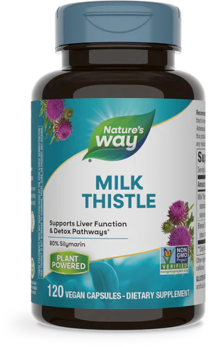 Milk Thistle Standardized 120 Veg Capsules by Nature's Way