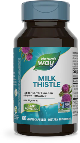 Standardized Milk Thistle 60 Veg Capsules by Nature's Way