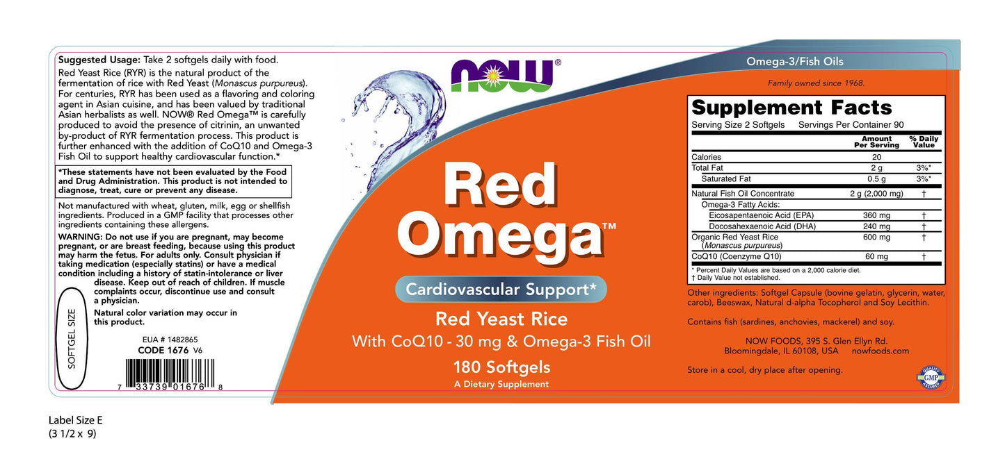 Red Omega 180 Softgels