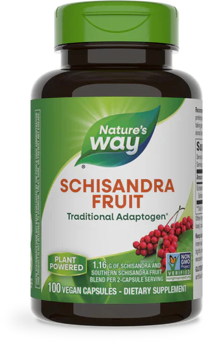 Schisandra Fruit 580 mg 100 Vegetarian Capsules by Nature's Way