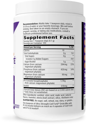 Cell Forte IP-6 & Inositol Ultra Strength Powder 14.6 oz (414 g) by Nature's Way
