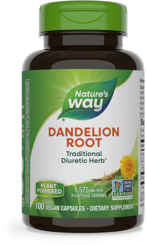 Dandelion Root 525 mg 100 Vcaps by Nature's Way