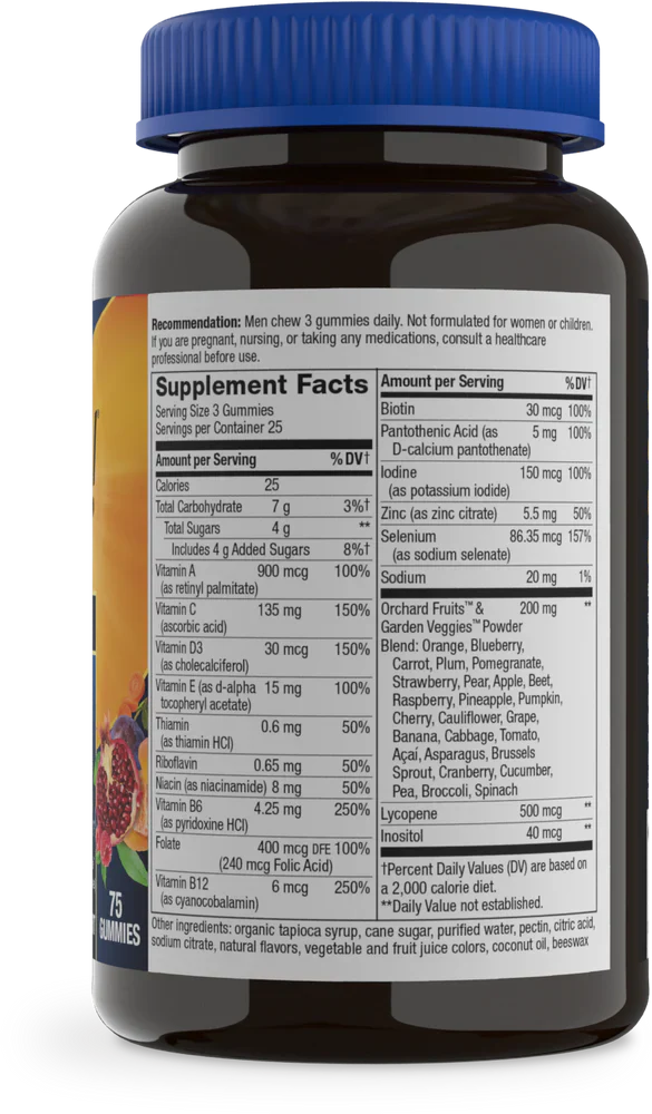 Alive! Men's Gummy Vitamins 75 Gummies by Nature's Way