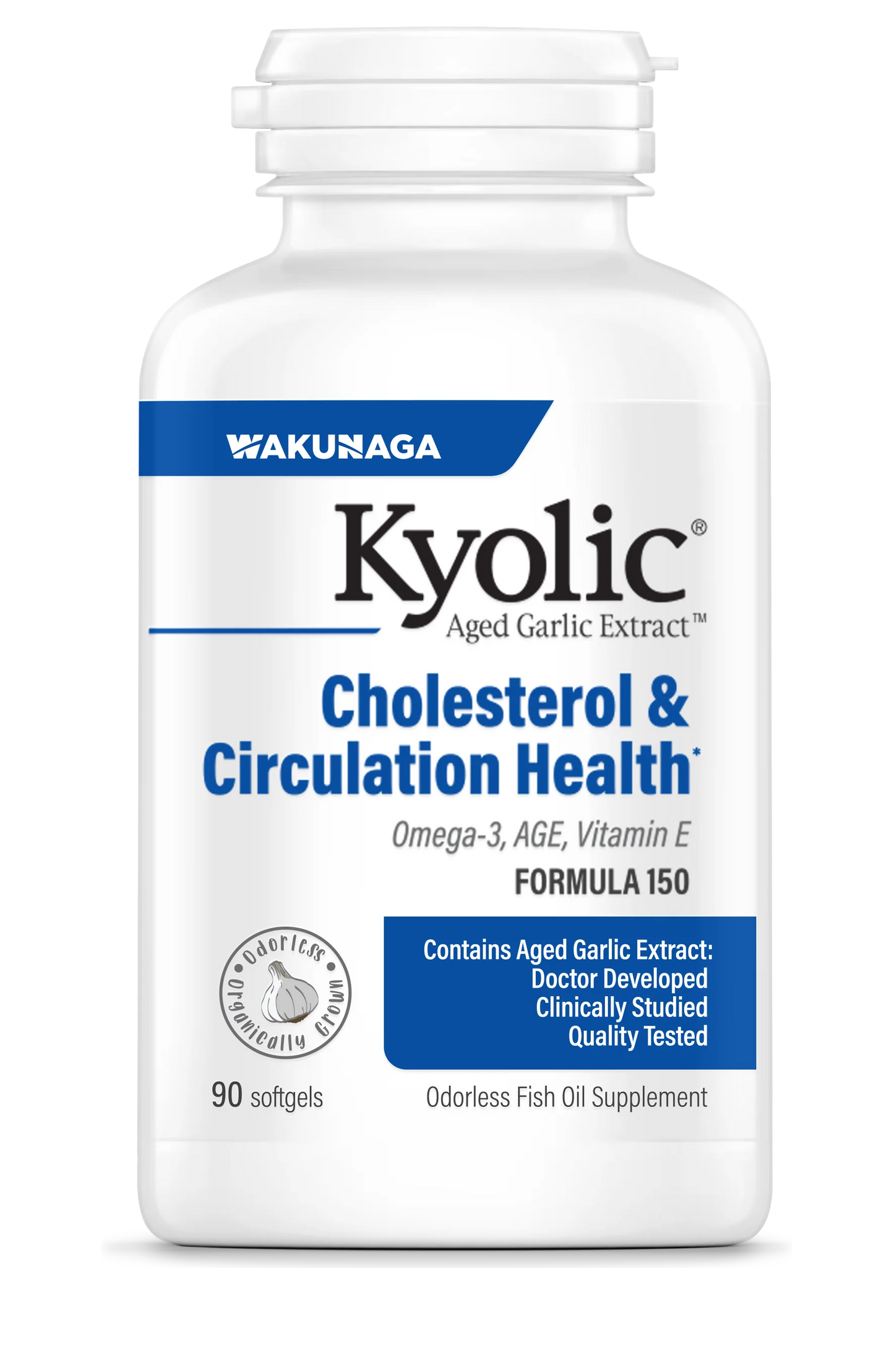 Kyolic® Aged Garlic Extract™ Cholesterol & Circulation Health 90 Softgels
