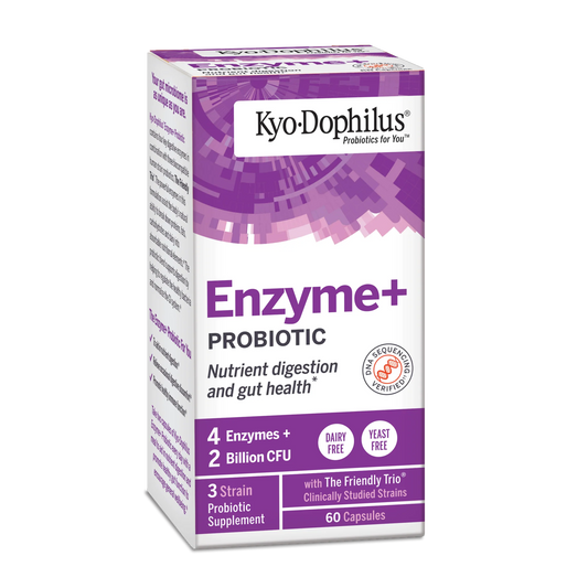 Kyo-Dophilus Probiotics Plus Enzymes 60 Capsules