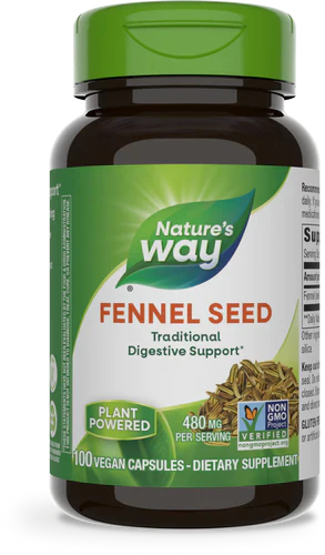 Fennel Seed 480 mg 100 Vegetarian Capsules by Nature's Way