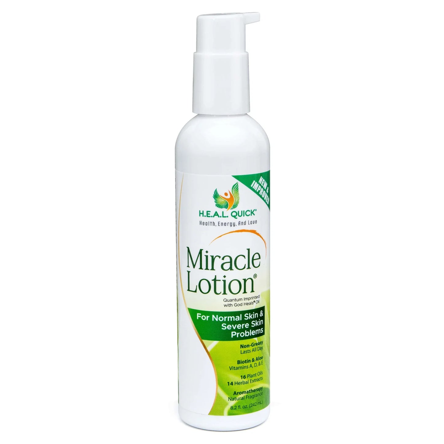 H.E.A.L. Quick Miracle Lotion with God Heals Oil 8.2 fl oz, by Century Systems