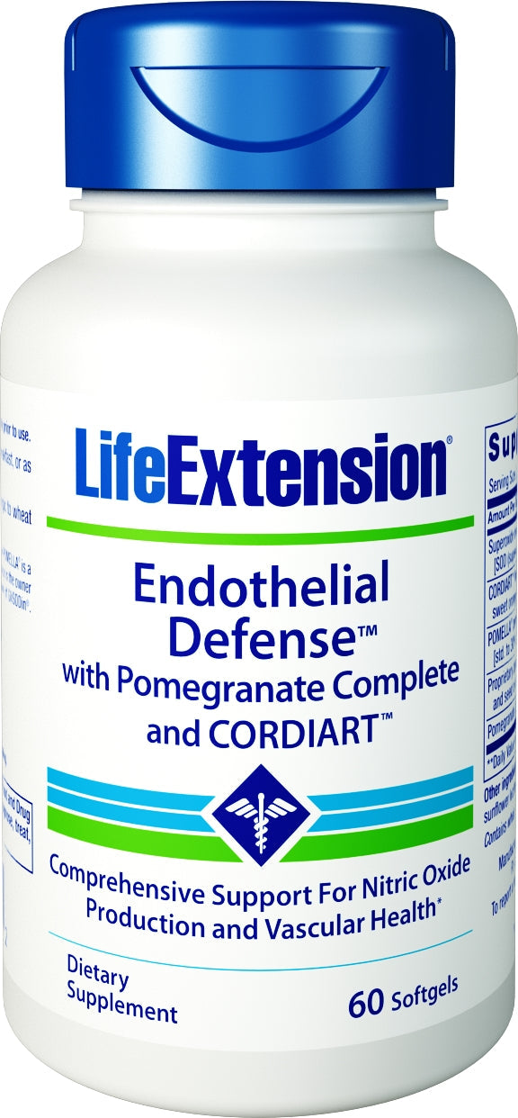 Endothelial Defense with Pomegranate Complete and Cordiart 60 Softgels