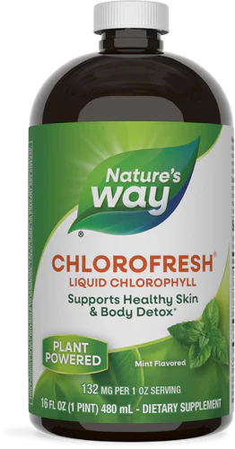 Chlorofresh Liquid Chlorophyll Mint Flavored 16 fl oz (473.2 ml) by Nature's Way