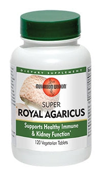 Super Royal Agaricus 120 Vegetable Tablets by Mushroom Wisdom