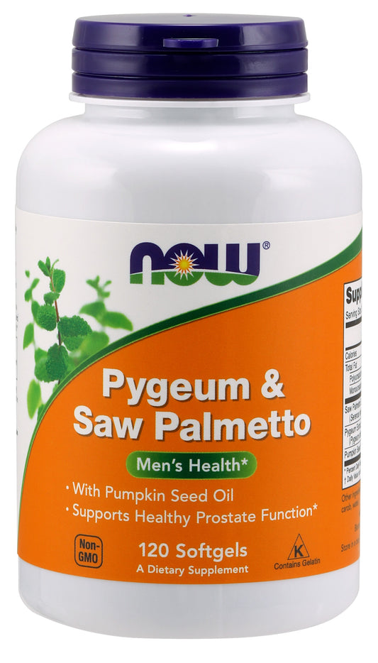 Pygeum & Saw Palmetto 120 Softgels by NOW