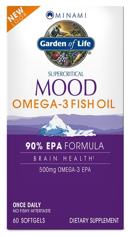 Supercritical Mood Omega-3 Fish Oil 500 mg 60 Softgels