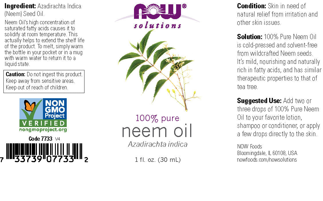 Now Solutions - Neem Oil 1 fl oz (30 ml)