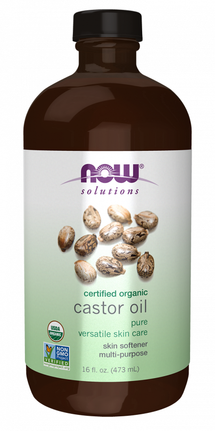 Certified Organic Castor Oil 16 fl. oz. (473 mL) by NOW Solutions