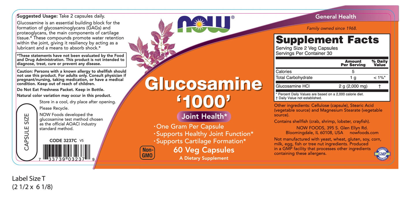 Glucosamine '1000' 60 Veg Capsules